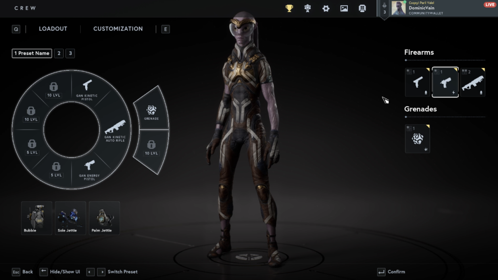 Star Atlas - UE5 Loadout UI